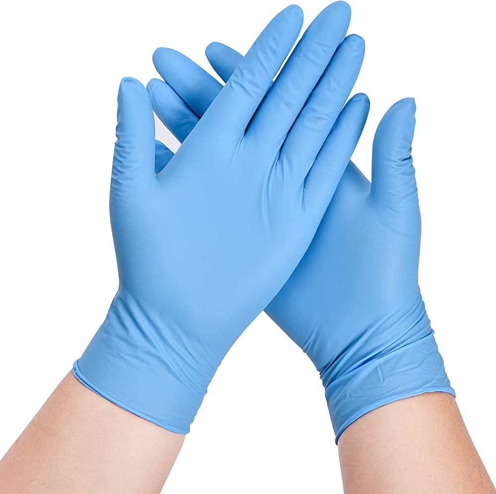 Disposable Nitrile Gloves, Powder Free, Non-Sterile - 100pcs