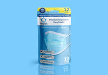 Load image into Gallery viewer, 2400pcs Litepak Premium Disposable 3-Ply Face Masks BLUE - 200 Packs of 12
