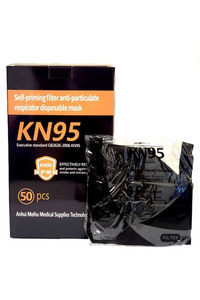 10-Pack Black KN95 FDA-Certified Particulate Respirator Face Mask Disposable