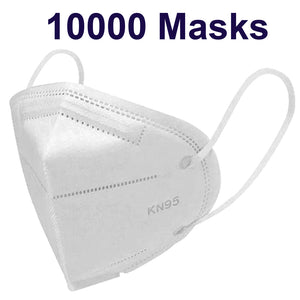 KN95 Face Mask Disposable 5-Layer Respirator in Resealable Bag (50pcs....10,000pcs)