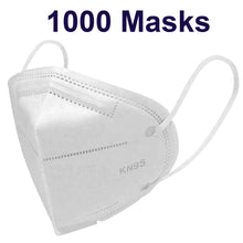 Load image into Gallery viewer, KN95 Face Mask Disposable 5-Layer Respirator in Resealable Bag (50pcs....10,000pcs)
