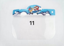 Load image into Gallery viewer, 10-Pack Kid&#39;s Face Shields - Reusable Mask, Protects Eyes And Head - Unique Designs
