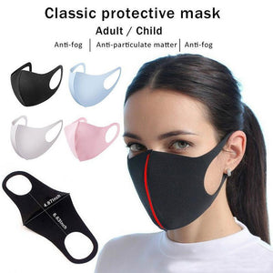12pcs Reusable Face Mask Foam Fashion Assorted Colors Breathable Comfort Individual Wrap