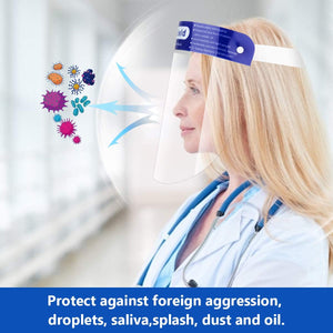 Face Shield Safety Protection Wide Visor AntiFog Lens Lightweight Men Women