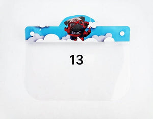 10-Pack Kid's Face Shields - Reusable Mask, Protects Eyes And Head - Unique Designs