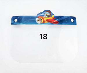 10-Pack Kid's Face Shields - Reusable Mask, Protects Eyes And Head - Unique Designs