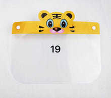 Load image into Gallery viewer, 10-Pack Kid&#39;s Face Shields - Reusable Mask, Protects Eyes And Head - Unique Designs

