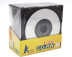 Mini CD-R Rewritable 21min 185mb 8cm CDR CD Blank Compact Disc + Jewel Case