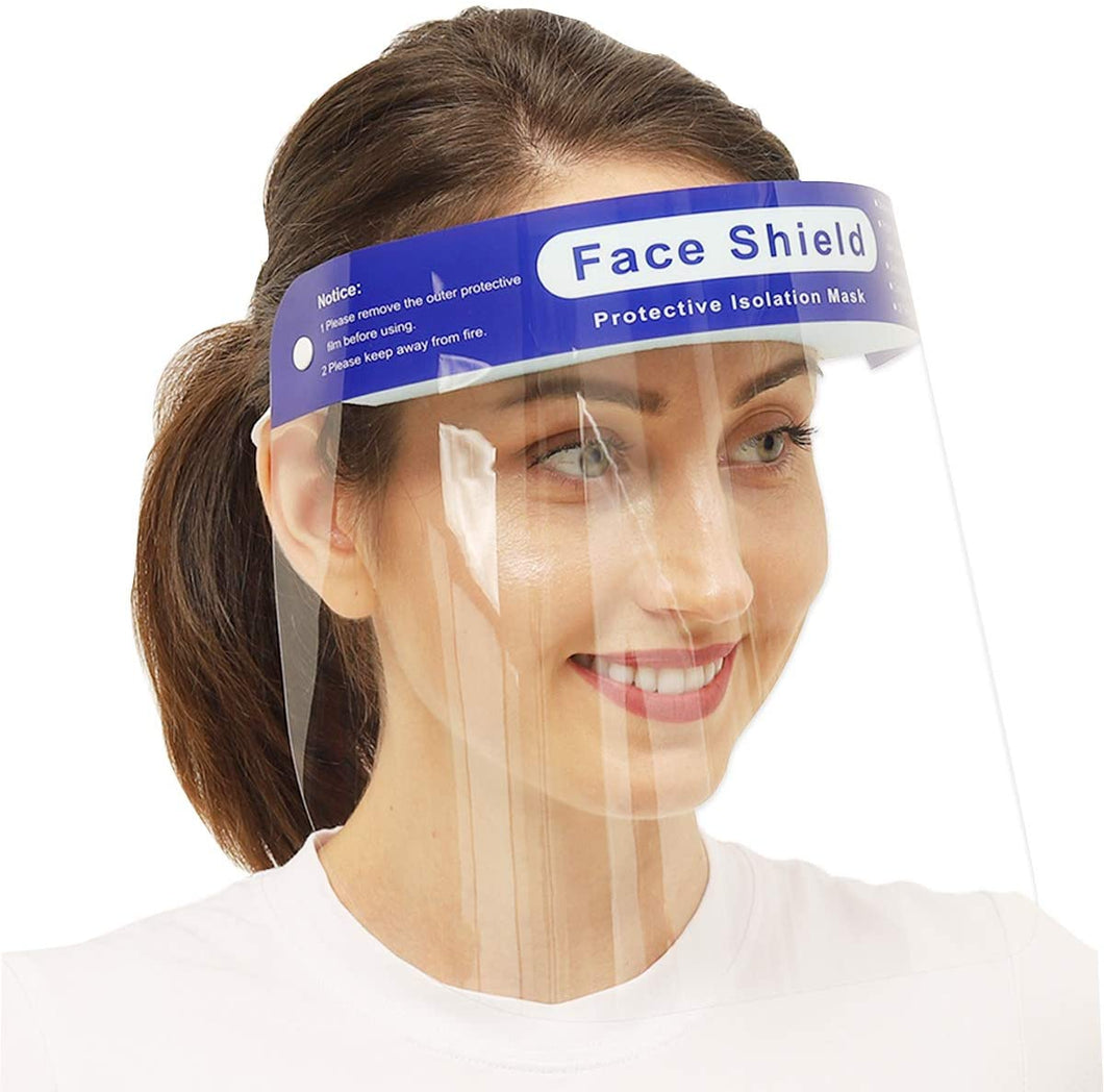 Face Shield Safety Protection Wide Visor AntiFog Lens Lightweight Men Women
