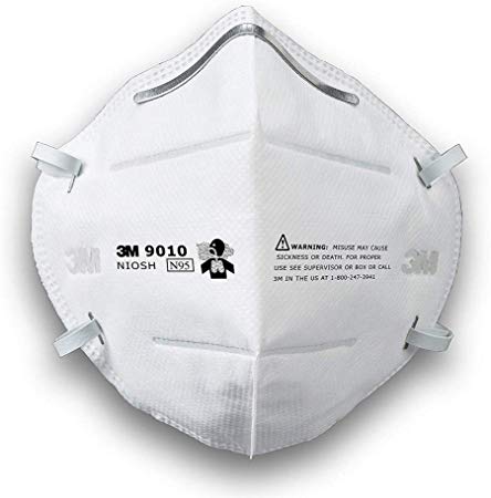 (5-Pack) 3M N95 Particulate Respirator 9010 Face Mask, Individually Wrapped