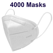 Load image into Gallery viewer, KN95 Face Mask Disposable 5-Layer Respirator in Resealable Bag (50pcs....10,000pcs)
