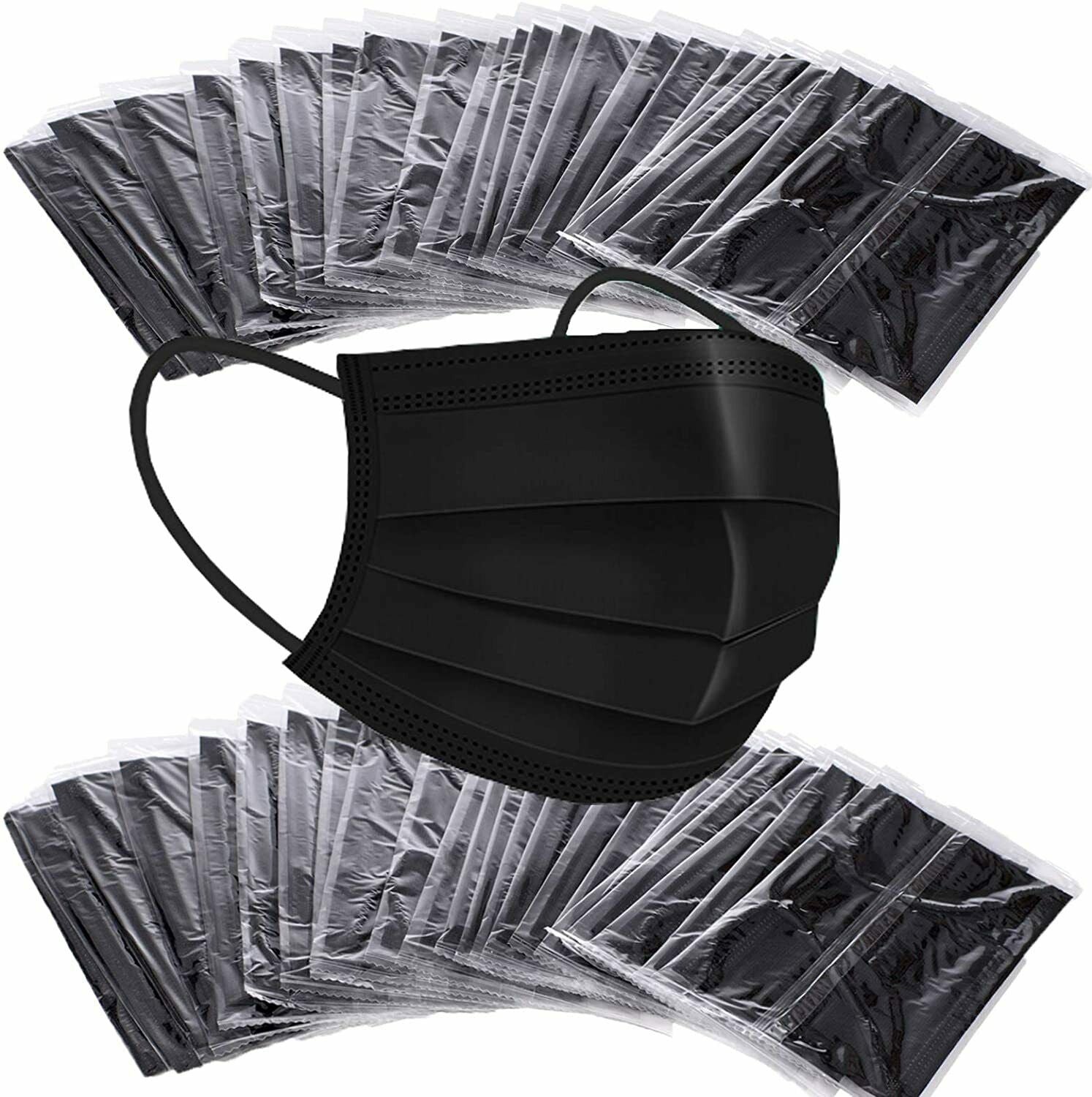 Black Rainbow Disposable Face Mask - Pack of 20