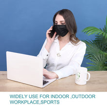 Load image into Gallery viewer, 2000pcs Individually Wrapped 3-Ply Disposable Face Mask Black Premium Comfort
