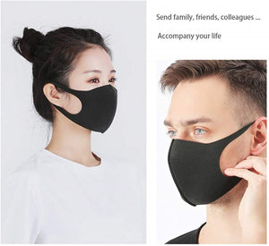 12pcs Reusable Face Mask Foam Fashion Assorted Colors Breathable Comfort Individual Wrap