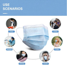 Load image into Gallery viewer, Litepak Disposable Face Masks Disposable - 1,000 PCS - for Home &amp; Office - Breathable &amp; Comfortable Filter, Blue
