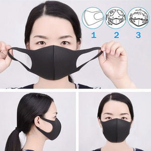 12pcs Reusable Face Mask Foam Fashion Assorted Colors Breathable Comfort Individual Wrap