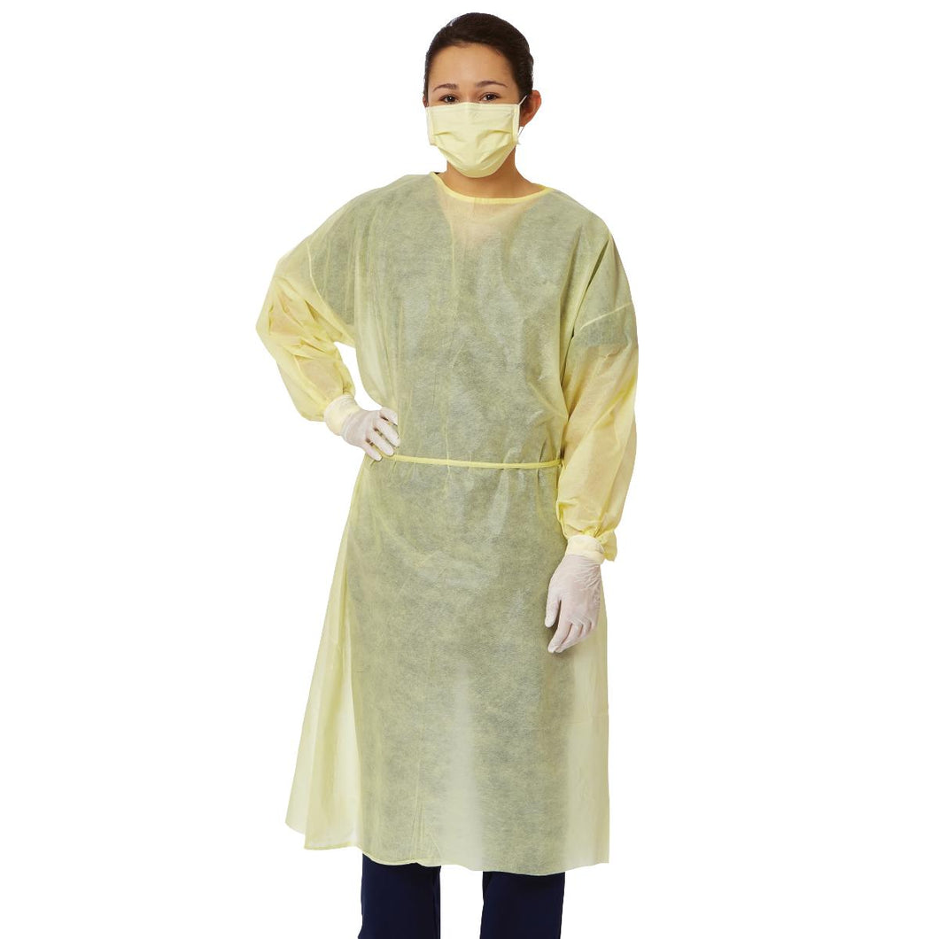 10-Pack Disposable Isolation Gown Fluid Resistant Impervious Lab Protection Coat XXL
