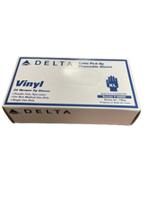 Load image into Gallery viewer, 24ct Delta Vinyl Disposable Gloves FDA Registered Powder Free, Non Latex- X-Large
