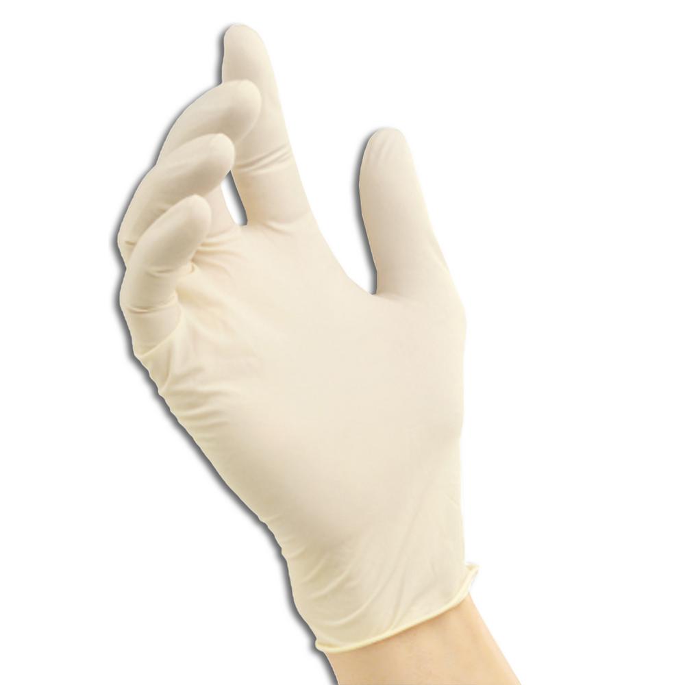 100-Pack Latex Gloves Multi Purpose Lightly Powdered Hand Protection Comfortable ALL SIZES