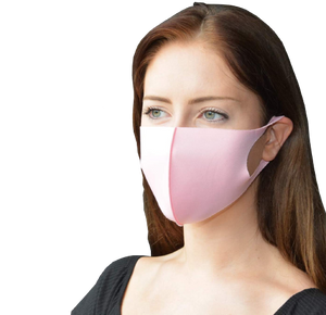 20pk Soft Face Mask Pink Double Layer Breathable Fashionable Reusable Washable