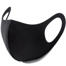 Load image into Gallery viewer, Breathable Black Sponge Foam Face Mask Thin Built In KN95 Unisex Washable
