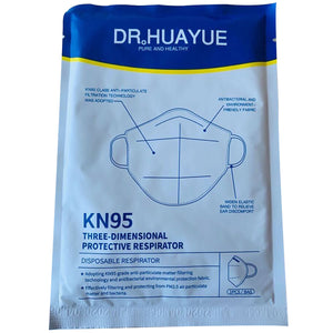 10-Pack KN95 Particulate Respirator Face Mask Disposable Dr.Huayue