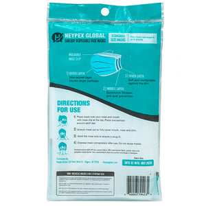 Disposable Face Masks 3Ply Blue Individually Wrapped[Packs of2] SHOP IN BULK