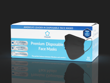 Load image into Gallery viewer, Litepak Premium Disposable Face Masks 3-Ply, Various Colors (50-Pack)
