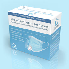 Load image into Gallery viewer, 125 Masks- Litepak Premium-Grade Disposable 3-Ply Face Mask
