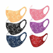 Load image into Gallery viewer, 12ct Cotton Face Mask Double Layer Fashionable Reusable Washable Paisley
