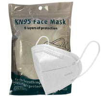 Load image into Gallery viewer, KN95 Face Mask Disposable 5-Layer Respirator in Resealable Bag (50pcs....10,000pcs)
