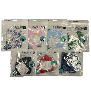Washable/Reusable 3D Fashion Face Mask With Filter Variety Pack Breathable